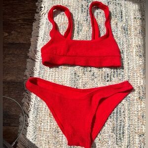 Frankie’s Bikini Red Women's Swimwear Set